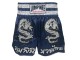 Lumpinee Short de Boxe Thaï : LUM-038 Bleu marin